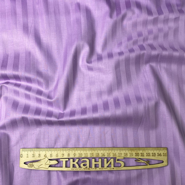 Тканина страйп-сатин 220 dyed 1см (бузковий) (арт. 17953) смужка сатин (бавовна) бузковий ✔ Ціна від 148 грн → опт та роздріб
