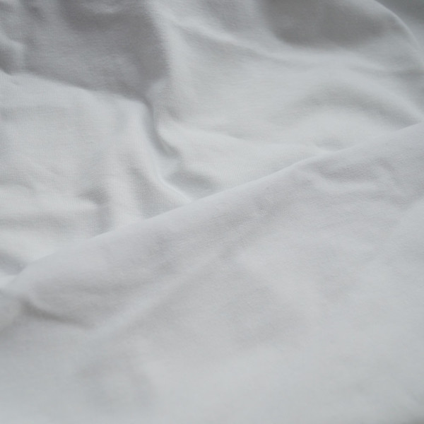 Тканина стрейч кулір penye в рулонах 190 gsm (білий) (арт. 4687) однотонний кулір білий ✔ Ціна від 200 грн → опт та роздріб
