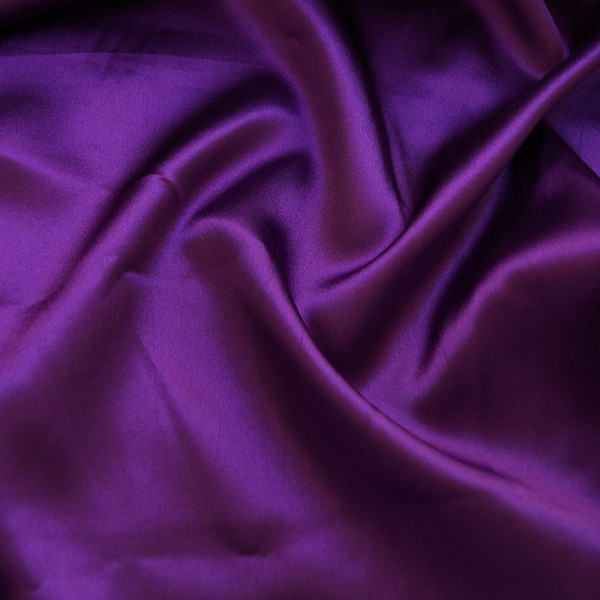 Тканина стрейчевий атлас тонкий (фіолетовий) (арт. 2209) однотонний атлас баклажан ✔ Ціна від 72 грн → опт та роздріб