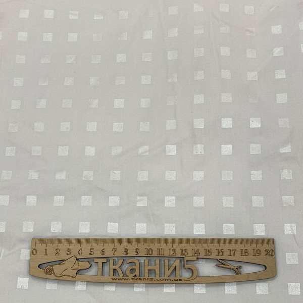 Тканина тік 100% бавовна (біла) (арт. 18641) абстракція тік білий ✔ Ціна від 132 грн → опт та роздріб