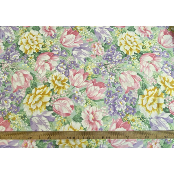 Тканина тік 100% бавовна (блакитна) (арт. 10365) fauna & flora print тік блакитний ✔ Ціна від 132 грн → опт та роздріб