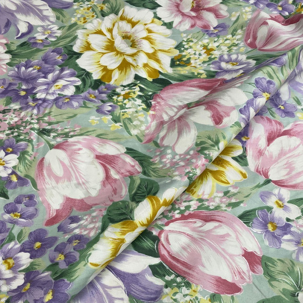 Тканина тік 100% бавовна (блакитна) (арт. 10365) fauna & flora print тік блакитний ✔ Ціна від 132 грн → опт та роздріб