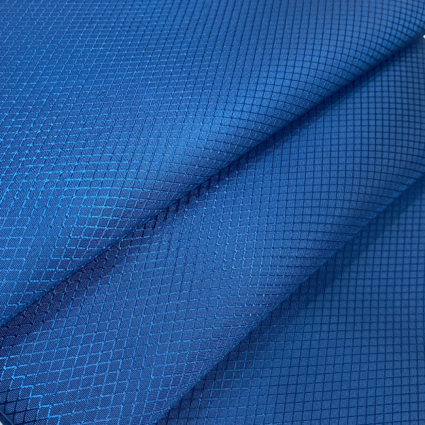 Ткань оксфорд 340D PU ромб синий (155 GSM)
