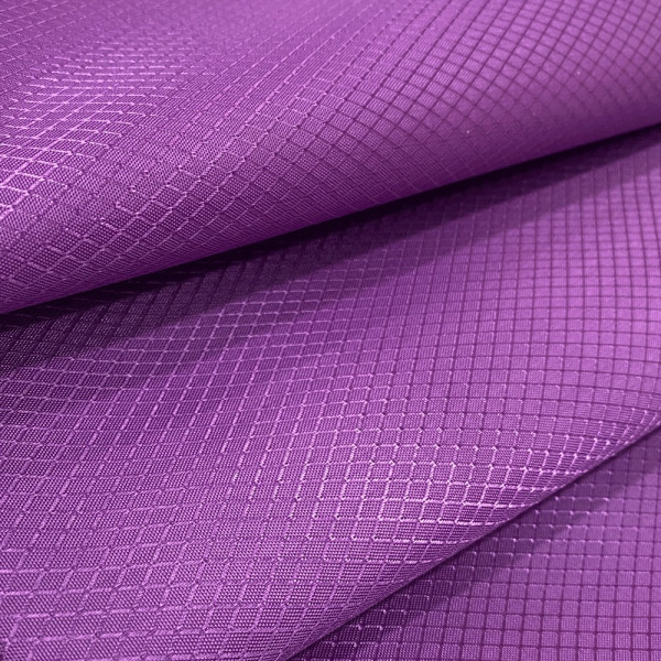 Ткань оксфорд 340D PU ромб фиолетовый (155 GSM)