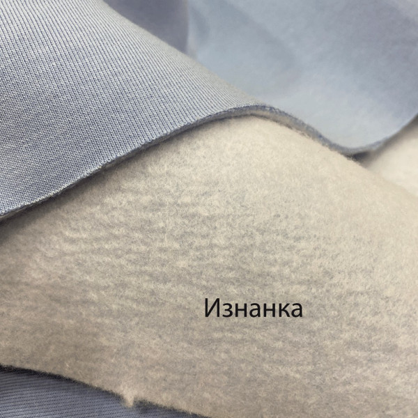 Ткань трехнитка с начесом пенье турция (голубой) (арт. 22027) однотонный голубой ✔ Цена от 290 грн → опт и розница