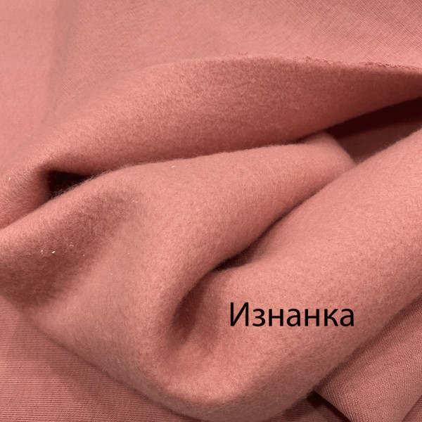 Ткань трехнитка с начесом пенье турция (пудра) (арт. 22031) однотонный пудра ✔ Цена от 290 грн → опт и розница