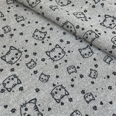Трикотаж ангора на меху (hello kitty)