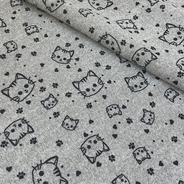 Трикотаж ангора на меху (hello kitty)