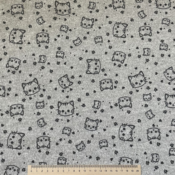 Ткань трикотаж ангора на меху (hello kitty) (арт. 4015) однотонный ✔ Цена от 260 грн → опт и розница