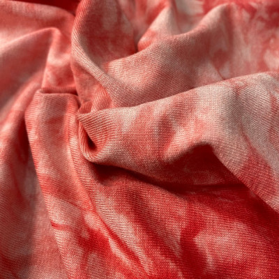 Трикотаж віскоза принт Tie dye (червоний) 2
