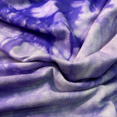 Трикотаж віскоза принт Tie dye (бузок)