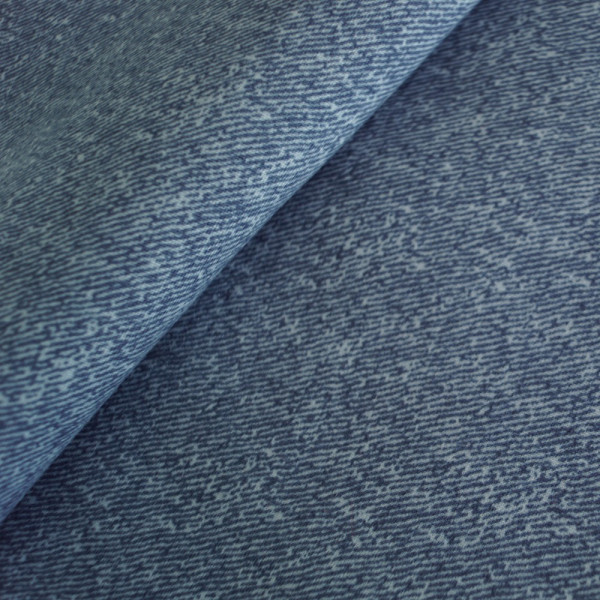 Ткань трикотаж на меху denim принт (голубой) (арт. 8049) однотонный голубой ✔ Цена от 260 грн → опт и розница