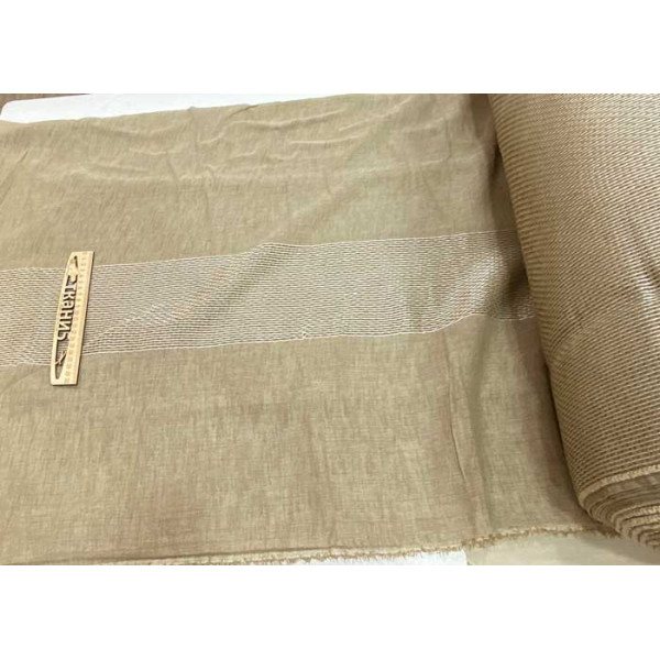 Тюль сітка мішковина (бежевий)