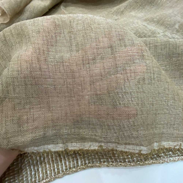 Тканина тюль сітка мішковина (бежевий) (арт. 21375) однотонний тюль бежевий ✔ Ціна від 104 грн → опт та роздріб