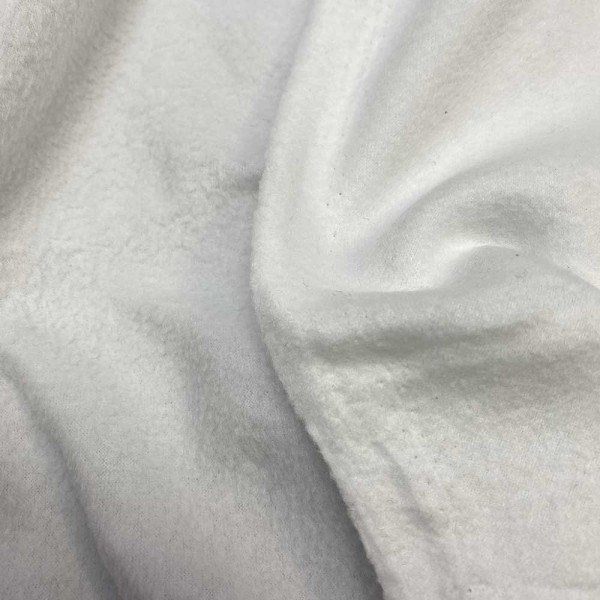 Ткань флис антипиллинг 240 gsm (белый) (арт. 2639) однотонный белый ✔ Цена от 120 грн → опт и розница