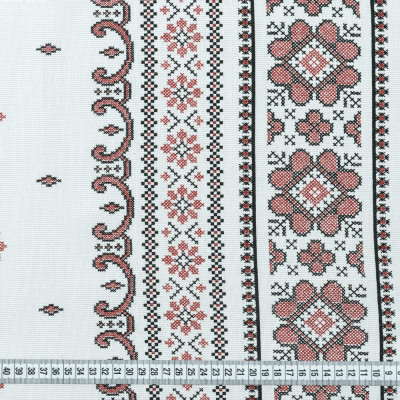 Хлопок скатертный рогожка (белый) 2