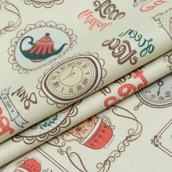 Бавовна скатертна рогожка чай (бежевий)