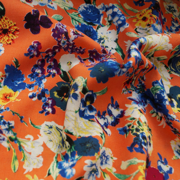 Ткань штапель принт (цветы) (арт. 6321) fauna & flora print ✔ Цена от 84 грн → опт и розница