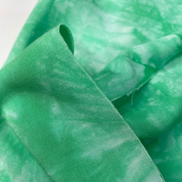Ткань штапель принт tie dye (салат) (арт. 20828) абстракция салатовый ✔ Цена от 170 грн → опт и розница