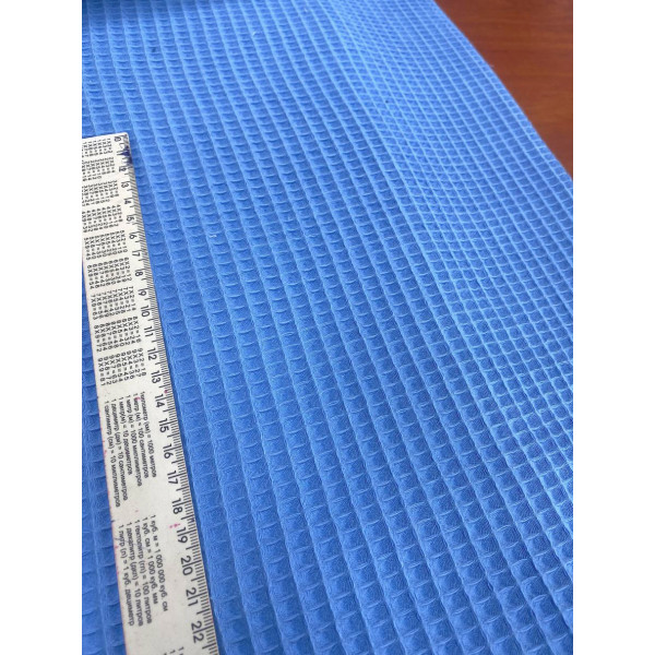 Вафельная ткань 300 GSM 180 см ширина (васильковый)