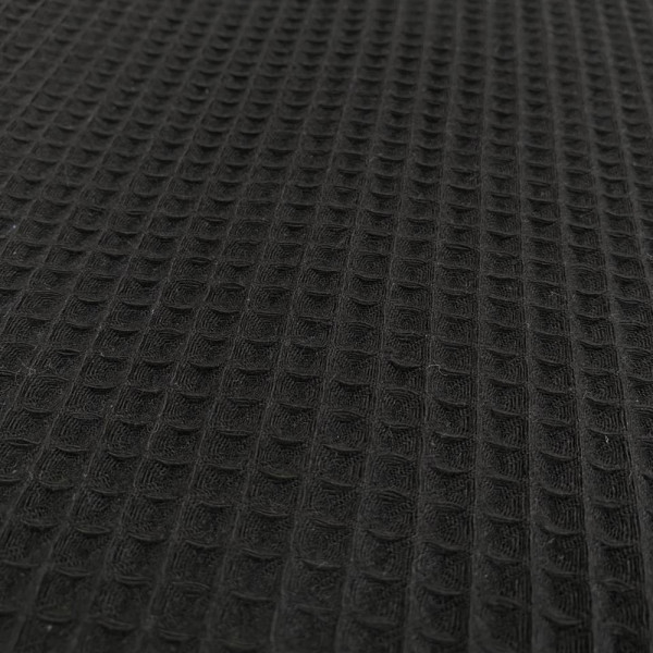 Вафельна тканина 300 GSM 180 см ширина (чорний)
